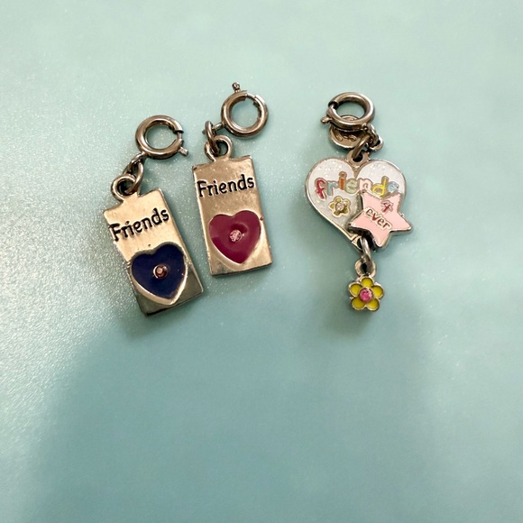 Jewelry Set Of Collectible Charm Bracelet Charms Bffs Friendship